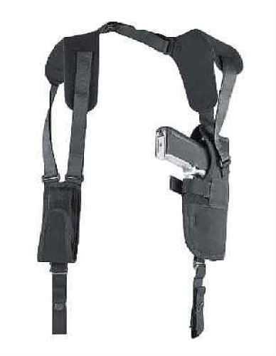 Click to see larger image. Uncle Mike's Pro Pak Vertical Shoulder Holster Size 5 Fits Large Auto With 5" Barrel Right Hand Black 7505-1